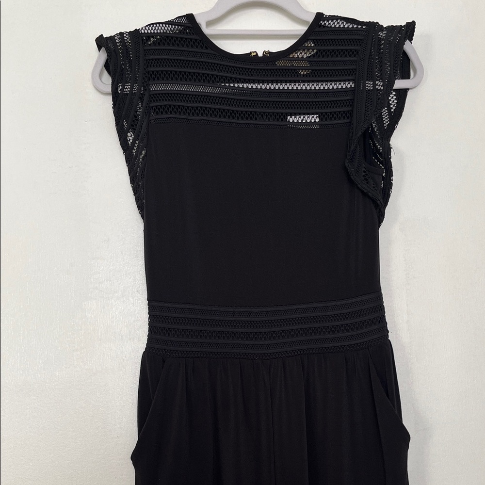 Michael Kors Black Jumpsuit with Gold Accents